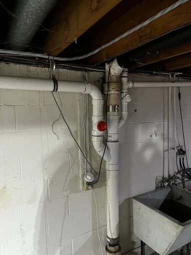 Basement Drain Stack & Cleanout